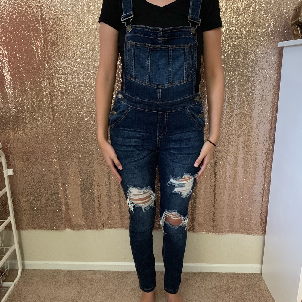 Skinny Jean Overalls